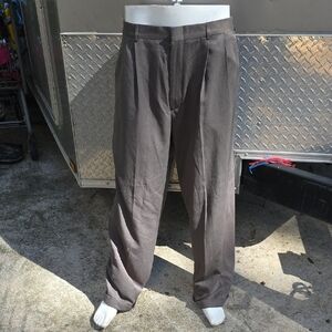 Perry Ellis Charcoal Microfiber Trousers